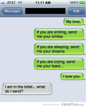 nice way to ruin a romantic text