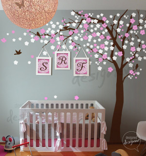 Nursery Wall Decals - Cherry blossom tree wall decal Wall Sticker ...
