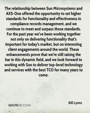 between Sun Microsystems and AXS-One offered the opportunity to set ...