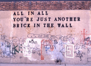 John Fekner...Another Brick in the Wall