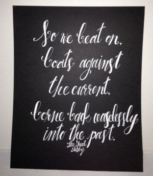 The Great Gatsby quote 8 x 10 inches by InkandPenShop on Etsy, $16.00
