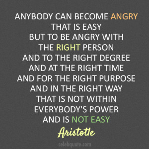 Aristotle’s Quotes On Anger