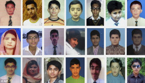 ... as they studied: Some of the 148 victims of the Taliban terror attack