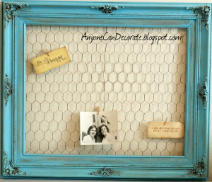 am thinking about putting a piece of burlap fabric behind the ...