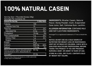 Optimum Nutrition - Gold Standard Natural 100% Casein (1.82kg)
