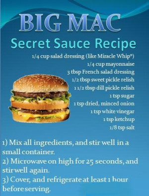 Big Mac Secret Sauce Recipe