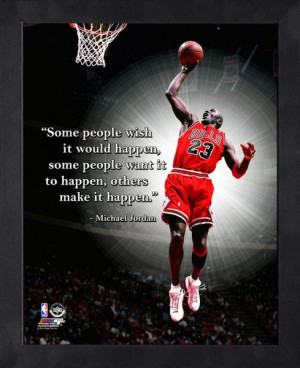 Chicago Bulls Michael Jordan NBA Framed Pro Quote