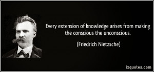 Quote by Nietzsche about his truth of the Unconscious mind.