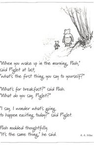 wonder what s going to happen exciting today said piglet pooh nodded ...