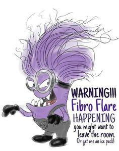 Fibro #minion #fibromyalgia #quotes More