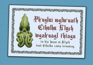 Home Products Cross Stitch Patterns Various Quotes Cthulhu quote