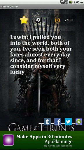 View bigger - Game of Thrones Quotes for Android screenshot