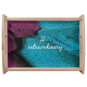 Motivational Quote Be Extraordinary Service Tray