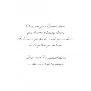 Son On Your Graduation Congratulations Greeting Card Thumbnail 2