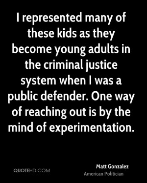 Many These Kids They Become Young Adults The Criminal Justice