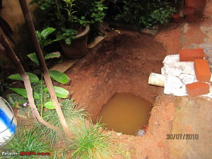 rain water harvesting at my house in bangalore attached images