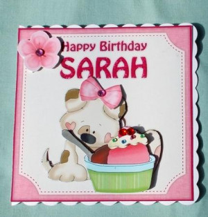Card Gallery Sarah Birthday