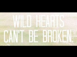 WILD HEARTS CANT BE BROKEN.