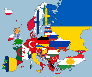 European Countries by Second-Largest Nationality