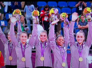 The Women’s USA Gymnastics team earned the gold medal for team ...