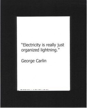 Funny & Famous Electrician Matted Quotes