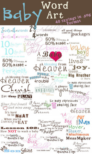Little Girl Sayings For Scrapbooking Instant download - baby word