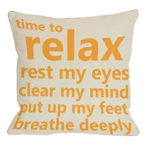 Time To Relax Pillow