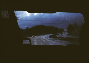 car, dark, grunge, hipster, indie, light, rain, road, sky, sy, travel ...
