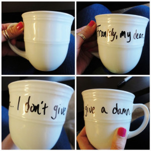 DIY Quickie: Quote Mug