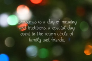 ... special day spent in the warm circle of family and friends