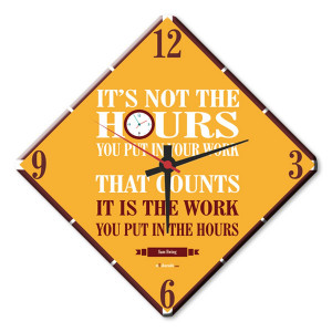 Buy clock with motivational & inspiring quotes on them.