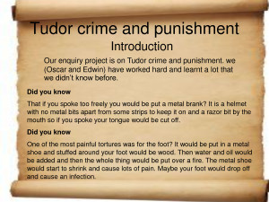 Tudor Crime And Punishment