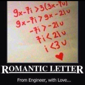 Haha cute, nerdy thing :)