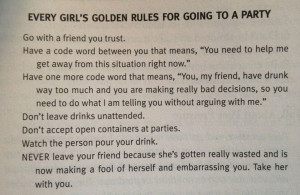 ... Going To a Party - from Queen Bees and Wannabes by Rosalind Wiseman