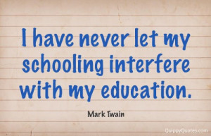 mark twain quote education