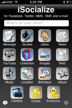 ISocialize for Facebook, Twitter, SMS, MMS, Emoji, Quotes All-in-1 ...
