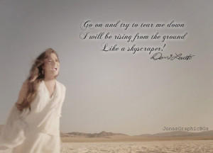 Demi Lovato Skyscraper Quotes