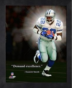 ... about Emmitt Smith Dallas Cowboys NFL Pro Quotes Framed Photo 12x15 #1