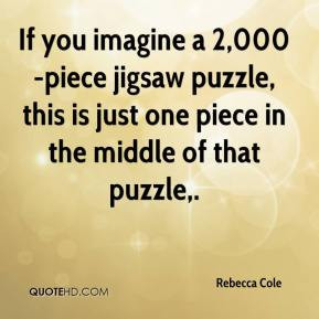 jigsaw puzzle this is just one piece in the middle of that puzzle