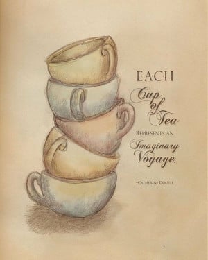 Cada taza de té representa un viaje imaginario