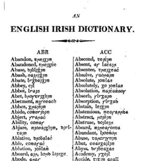English Irish Words and Meanings