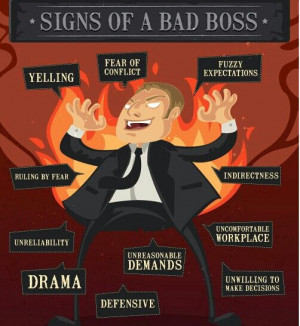 out of 11 signs= bad boss
