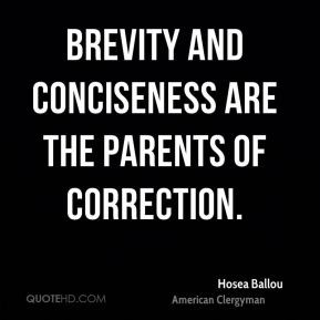 Brevity And Conciseness Are The Parents Correction