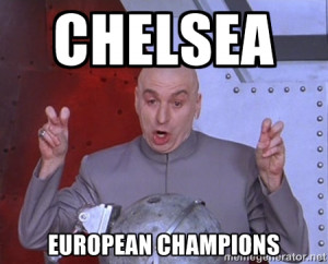 Dr. Evil Air Quotes - CHELSEA EUROPEAN CHAMPIONS