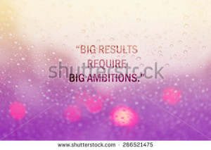 Inspirational quotes on water drop on glass background. Motivational ...