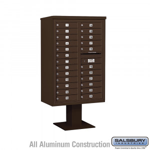 4C Pedestal Mailbox (Includes 13 Inch High Pedestal and Master ...