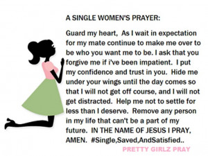 Single Woman's Prayer