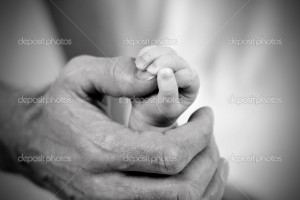 Father Holding Daughters Hand