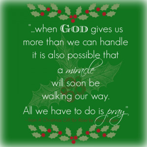 when God gives us more than we can handle it is also possible that a ...