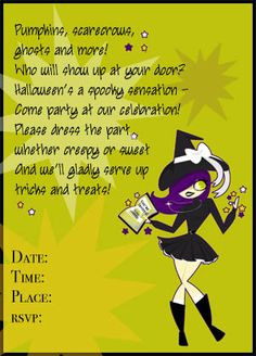 image detail for halloween party invitation wording poems sayings ...